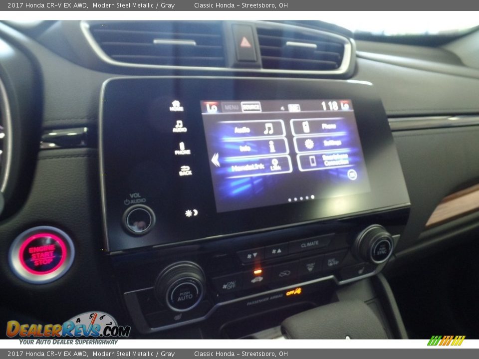 2017 Honda CR-V EX AWD Modern Steel Metallic / Gray Photo #11