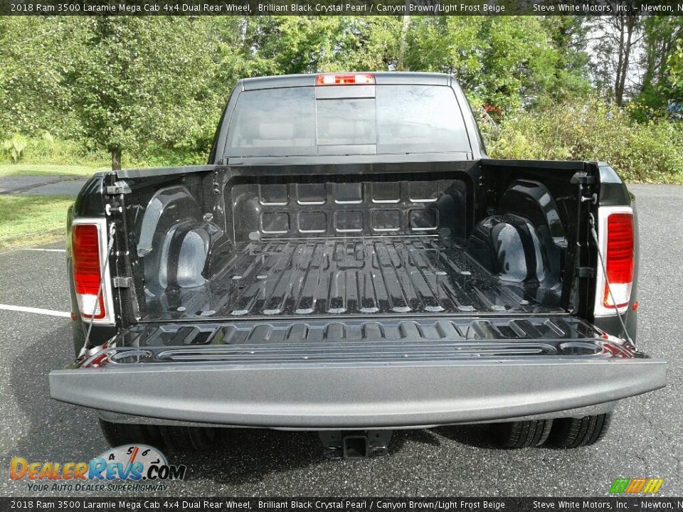 2018 Ram 3500 Laramie Mega Cab 4x4 Dual Rear Wheel Brilliant Black Crystal Pearl / Canyon Brown/Light Frost Beige Photo #12