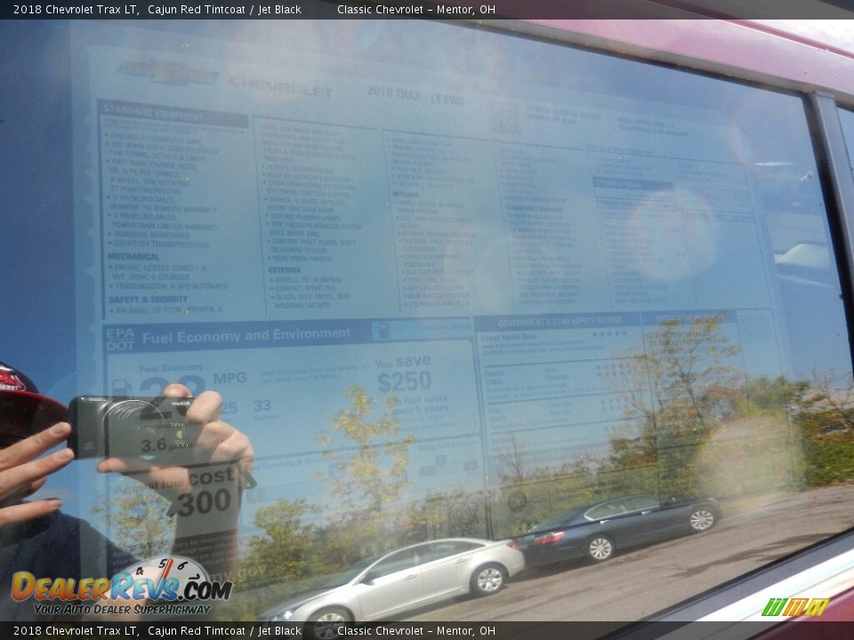 2018 Chevrolet Trax LT Cajun Red Tintcoat / Jet Black Photo #6