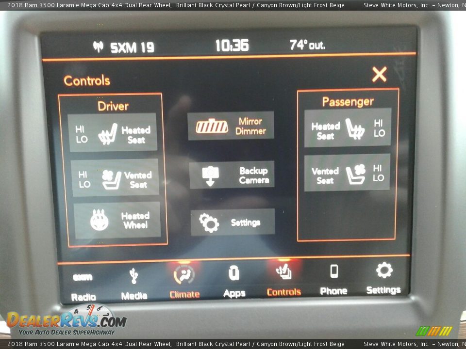 2018 Ram 3500 Laramie Mega Cab 4x4 Dual Rear Wheel Brilliant Black Crystal Pearl / Canyon Brown/Light Frost Beige Photo #25