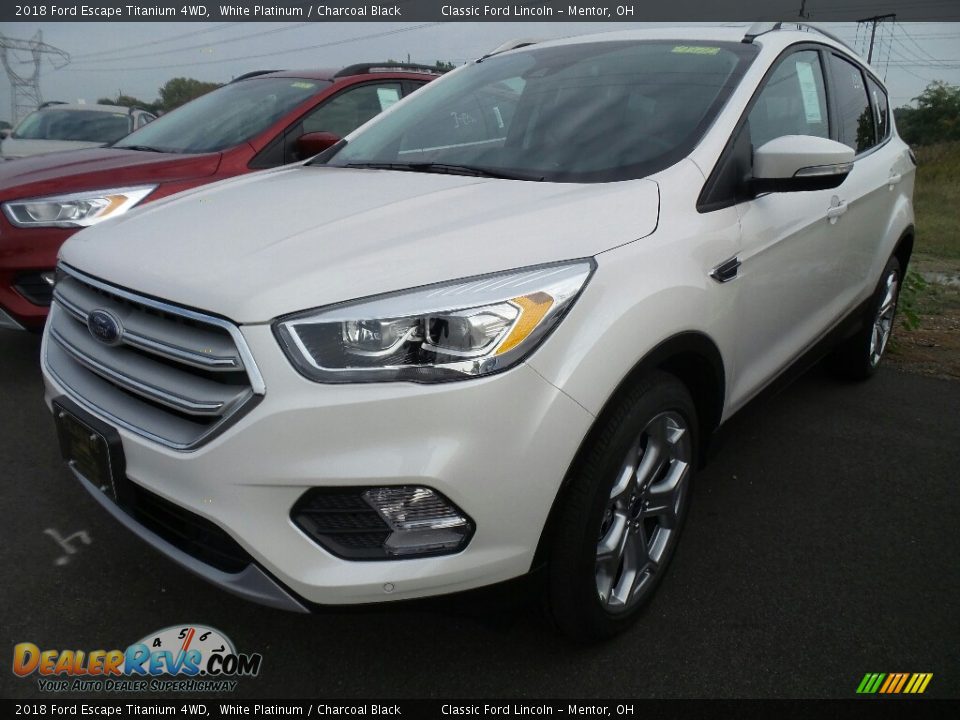 2018 Ford Escape Titanium 4WD White Platinum / Charcoal Black Photo #1