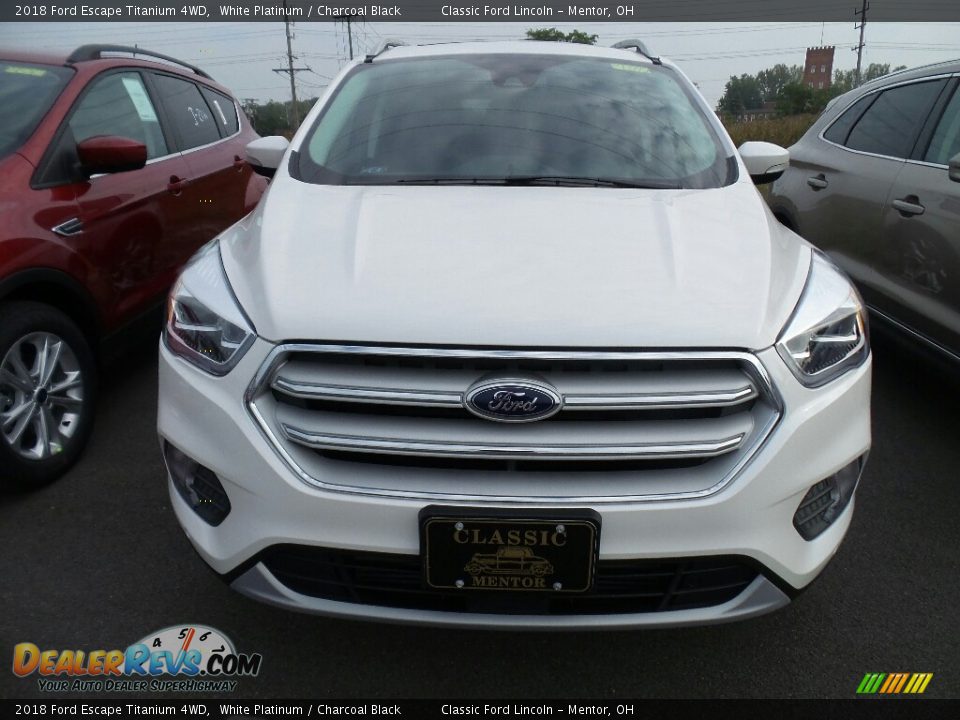 2018 Ford Escape Titanium 4WD White Platinum / Charcoal Black Photo #2