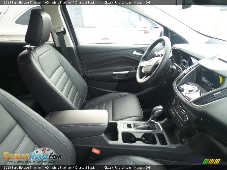2018 Ford Escape Titanium 4WD White Platinum / Charcoal Black Photo #4