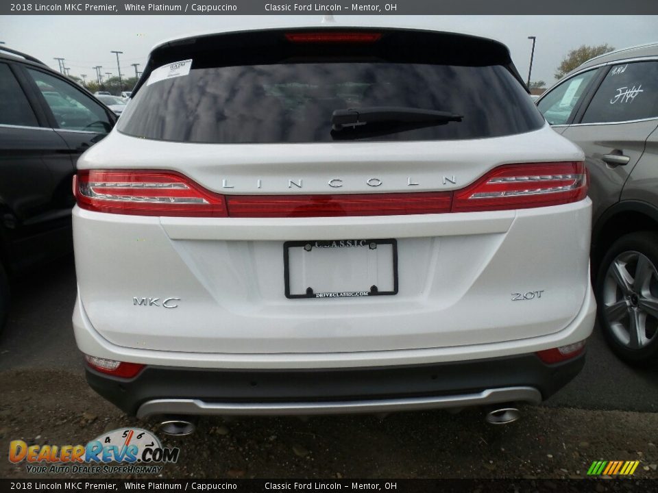 2018 Lincoln MKC Premier White Platinum / Cappuccino Photo #4