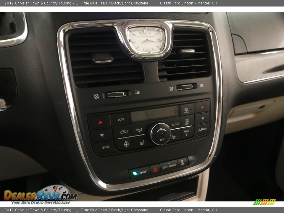 2012 Chrysler Town & Country Touring - L True Blue Pearl / Black/Light Graystone Photo #13