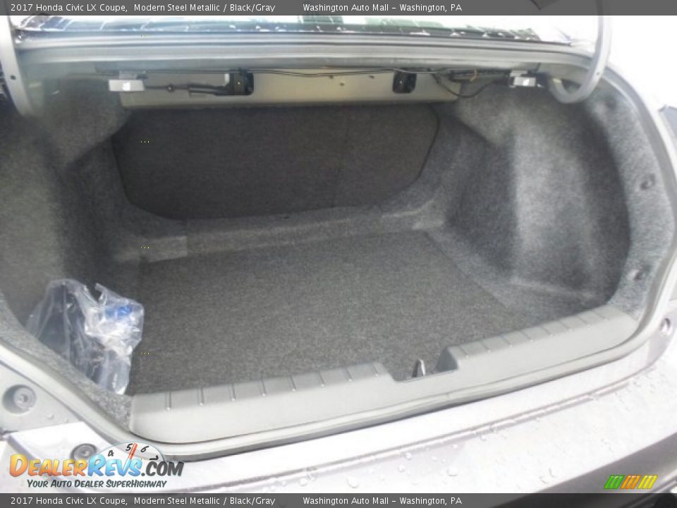 2017 Honda Civic LX Coupe Modern Steel Metallic / Black/Gray Photo #11