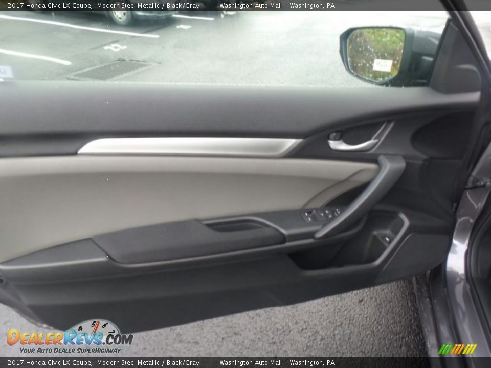 2017 Honda Civic LX Coupe Modern Steel Metallic / Black/Gray Photo #13
