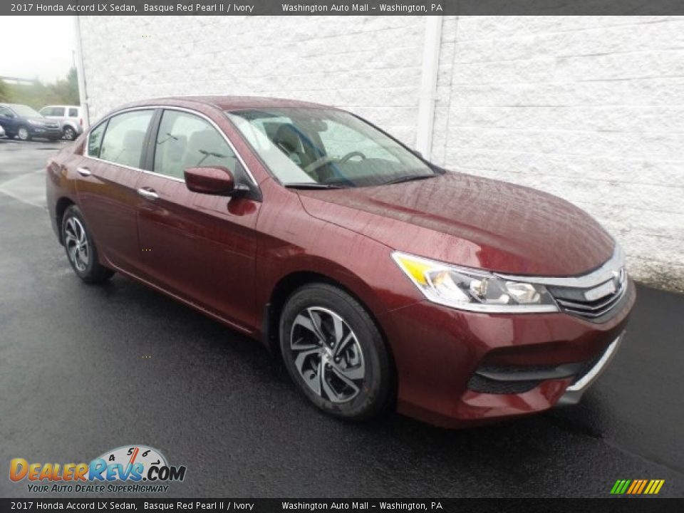 2017 Honda Accord LX Sedan Basque Red Pearl II / Ivory Photo #1