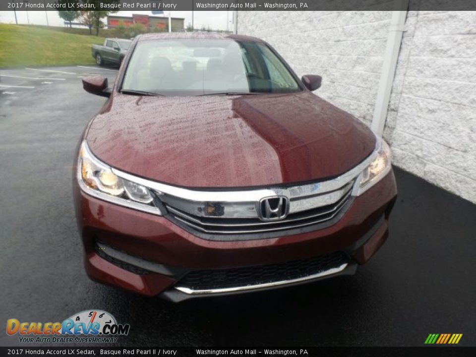 2017 Honda Accord LX Sedan Basque Red Pearl II / Ivory Photo #3