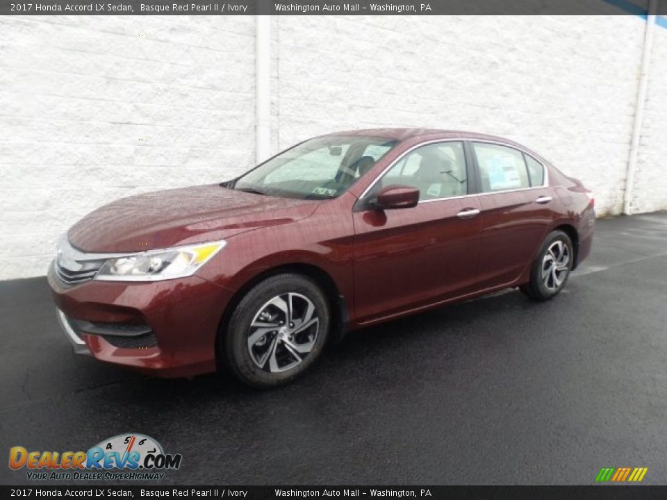 2017 Honda Accord LX Sedan Basque Red Pearl II / Ivory Photo #5