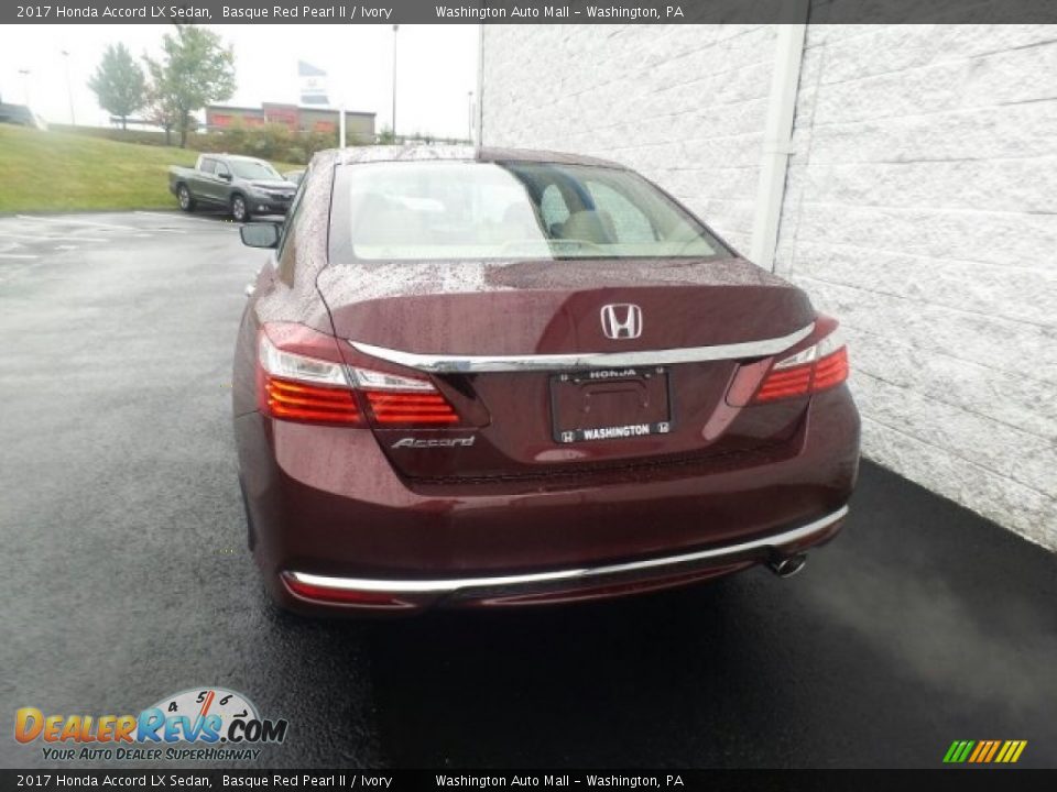 2017 Honda Accord LX Sedan Basque Red Pearl II / Ivory Photo #7