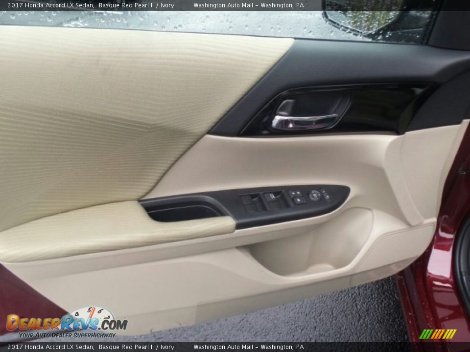 2017 Honda Accord LX Sedan Basque Red Pearl II / Ivory Photo #12