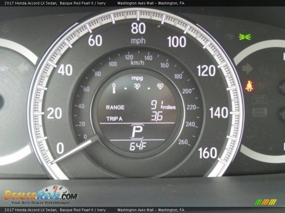 2017 Honda Accord LX Sedan Basque Red Pearl II / Ivory Photo #14