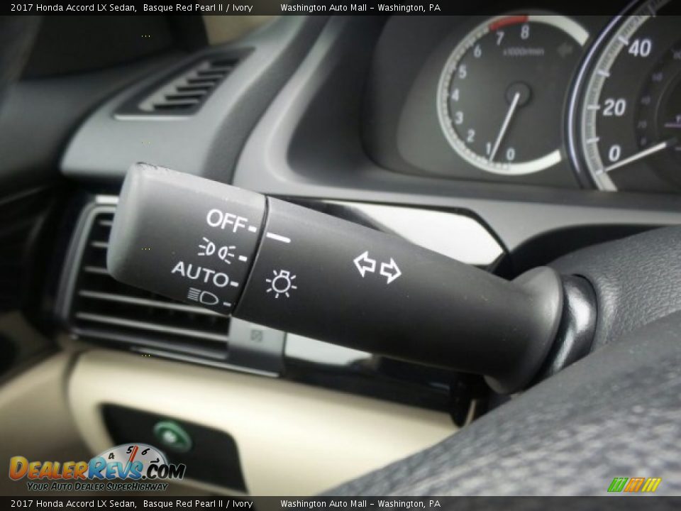 2017 Honda Accord LX Sedan Basque Red Pearl II / Ivory Photo #17