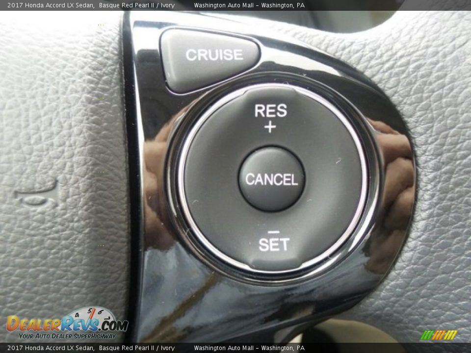 2017 Honda Accord LX Sedan Basque Red Pearl II / Ivory Photo #18