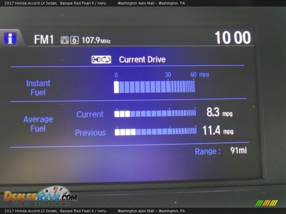 2017 Honda Accord LX Sedan Basque Red Pearl II / Ivory Photo #21