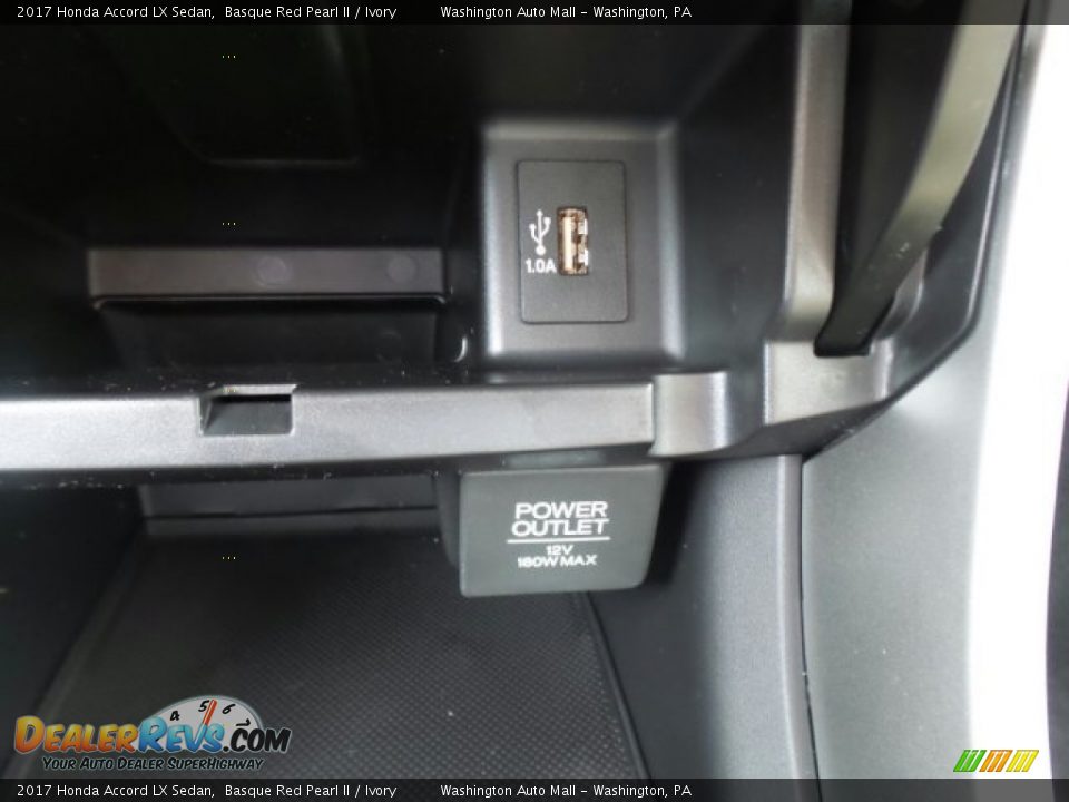 2017 Honda Accord LX Sedan Basque Red Pearl II / Ivory Photo #24