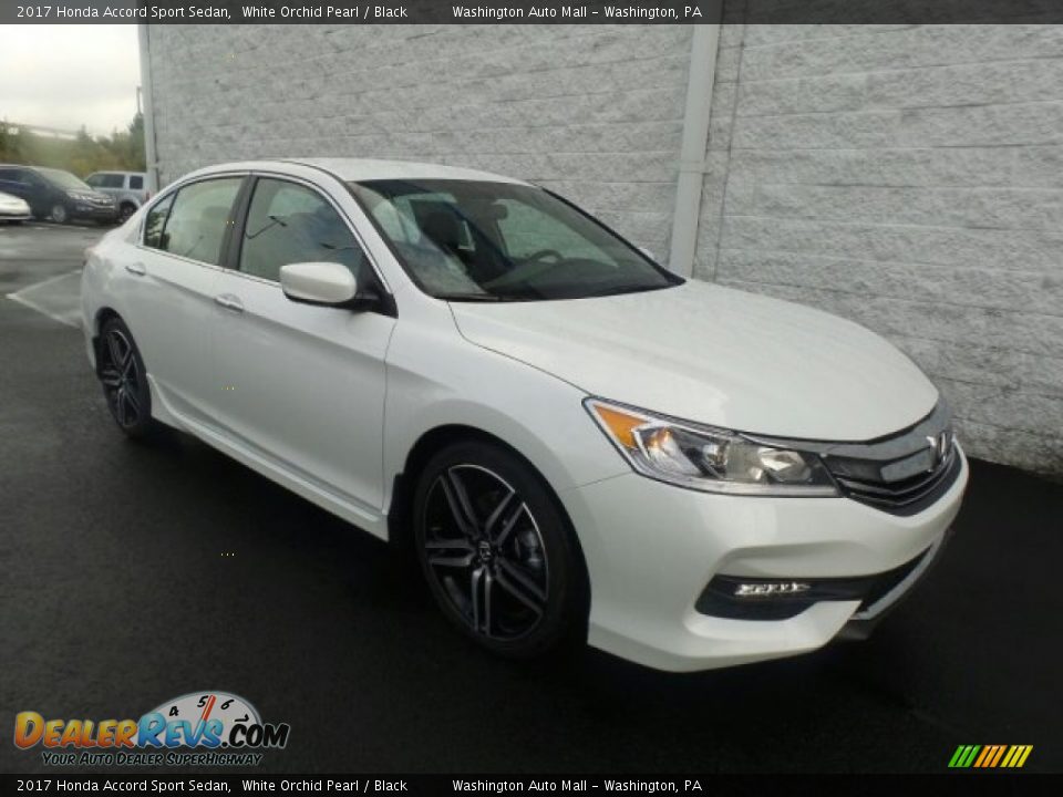 2017 Honda Accord Sport Sedan White Orchid Pearl / Black Photo #1