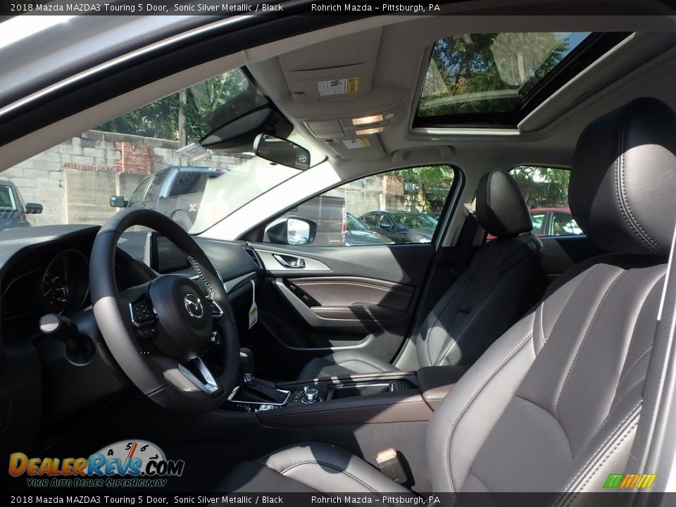 2018 Mazda MAZDA3 Touring 5 Door Sonic Silver Metallic / Black Photo #6