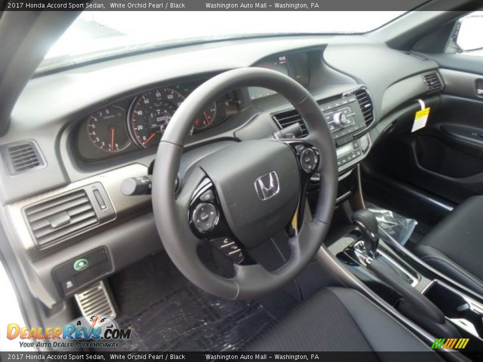 2017 Honda Accord Sport Sedan White Orchid Pearl / Black Photo #8