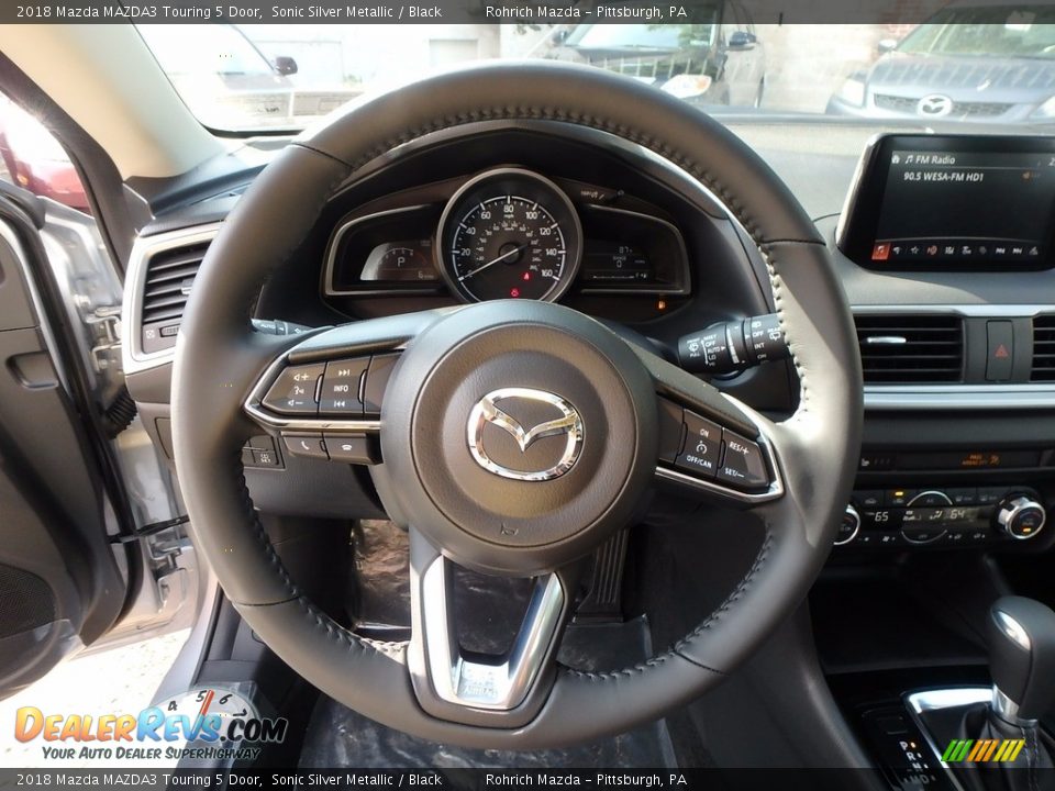 2018 Mazda MAZDA3 Touring 5 Door Sonic Silver Metallic / Black Photo #12