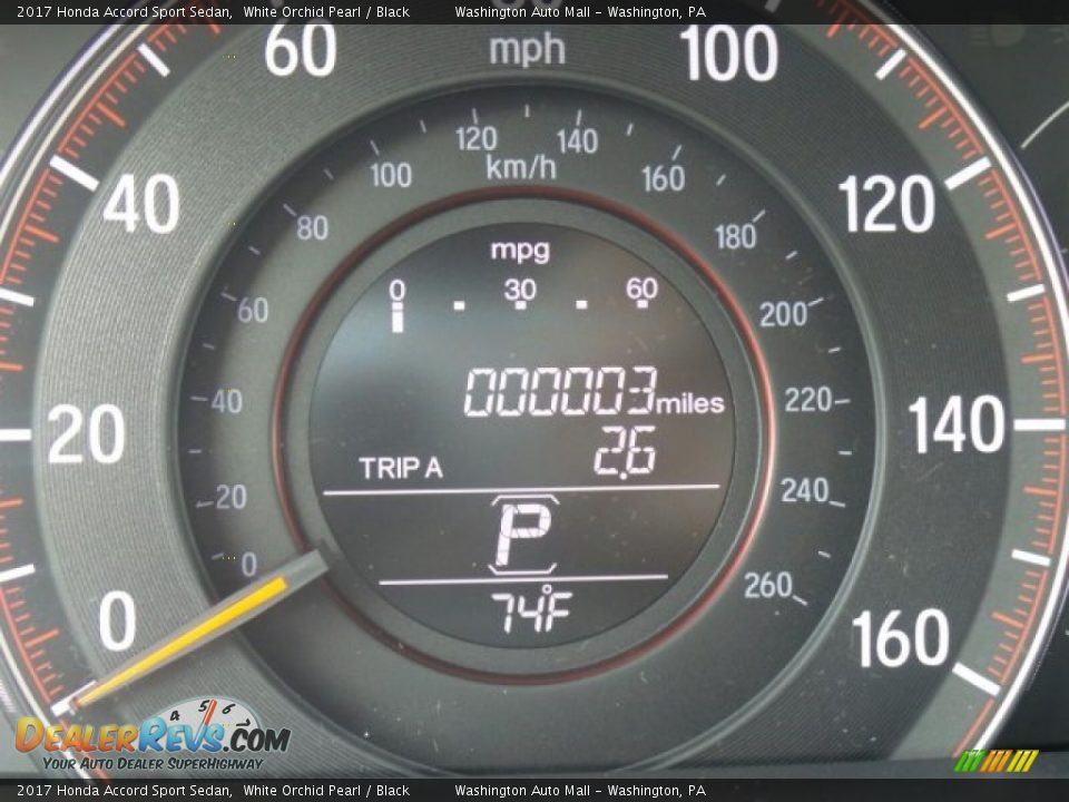 2017 Honda Accord Sport Sedan White Orchid Pearl / Black Photo #15