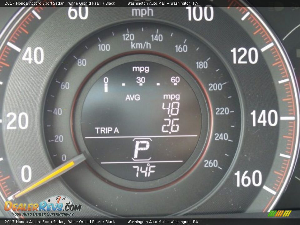2017 Honda Accord Sport Sedan White Orchid Pearl / Black Photo #17
