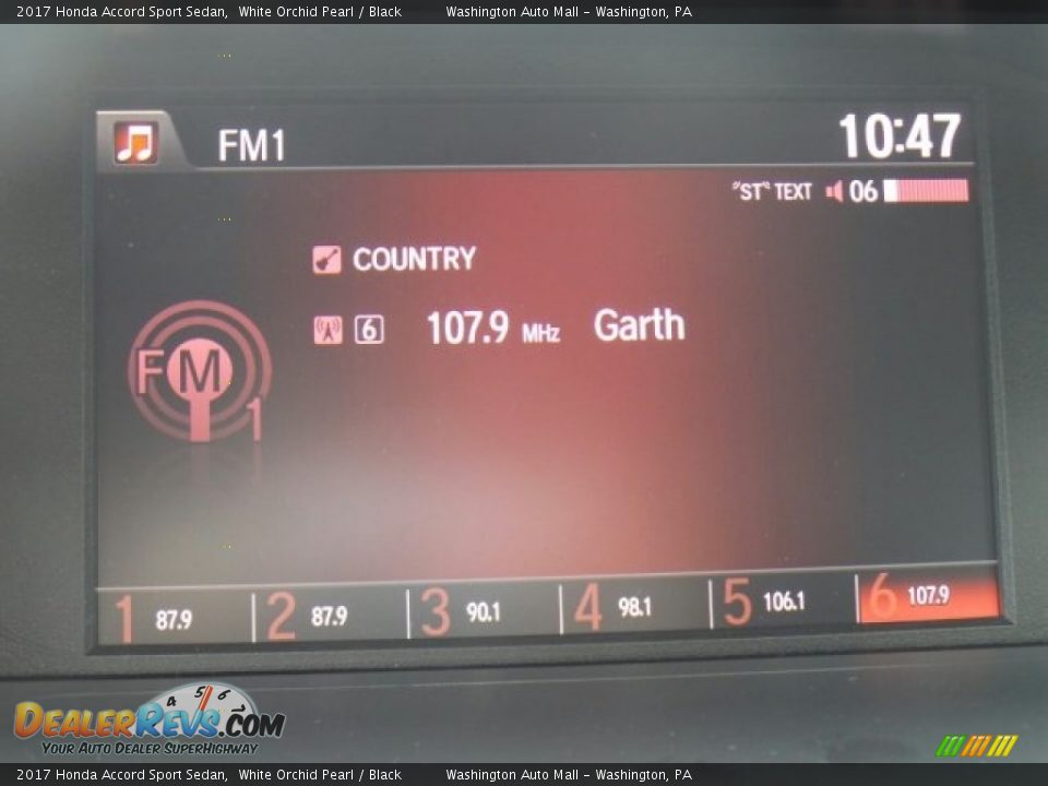 2017 Honda Accord Sport Sedan White Orchid Pearl / Black Photo #22