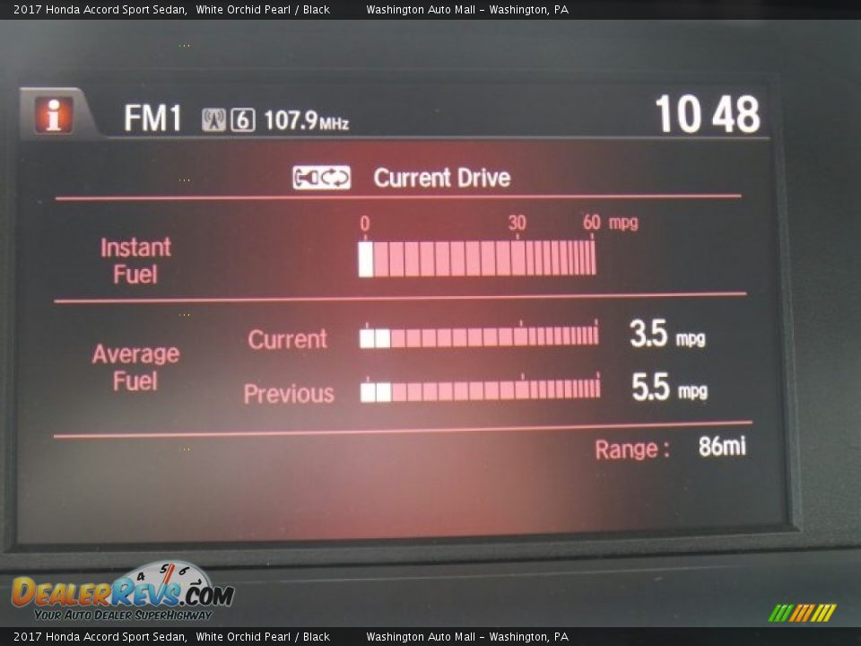 2017 Honda Accord Sport Sedan White Orchid Pearl / Black Photo #23