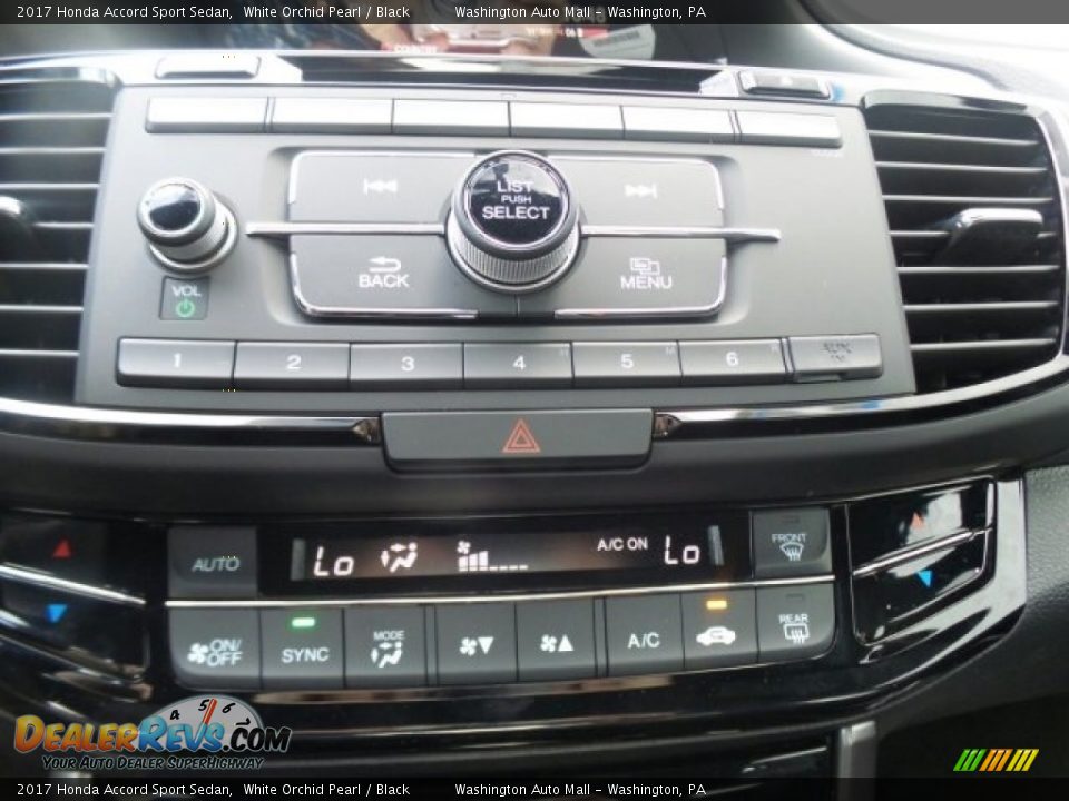 2017 Honda Accord Sport Sedan White Orchid Pearl / Black Photo #24