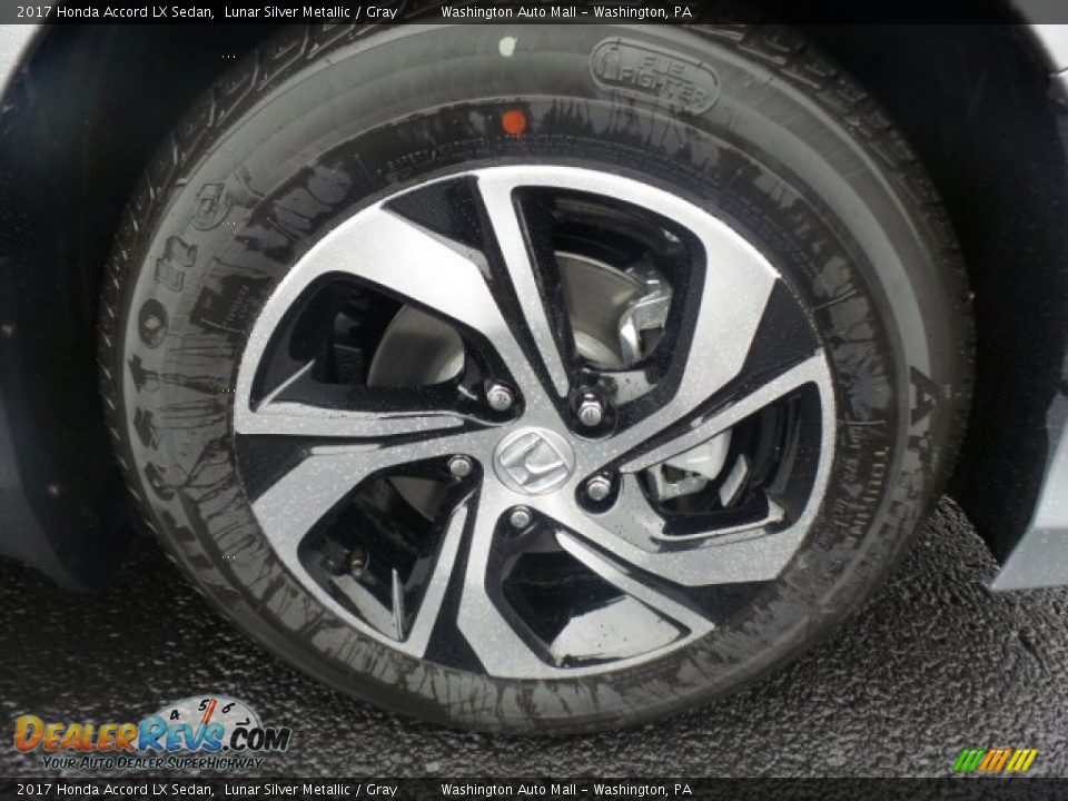 2017 Honda Accord LX Sedan Lunar Silver Metallic / Gray Photo #4