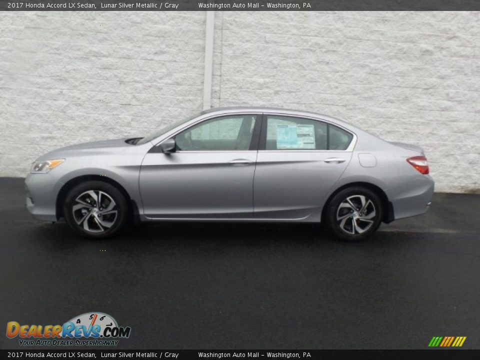 2017 Honda Accord LX Sedan Lunar Silver Metallic / Gray Photo #6
