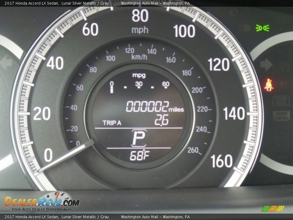 2017 Honda Accord LX Sedan Lunar Silver Metallic / Gray Photo #14