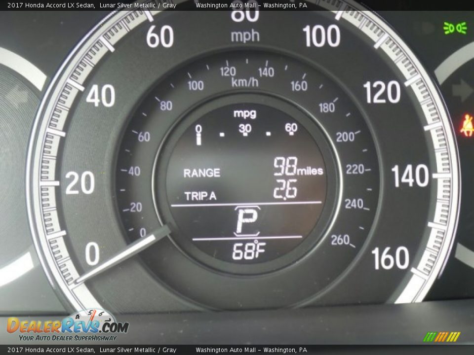 2017 Honda Accord LX Sedan Lunar Silver Metallic / Gray Photo #15