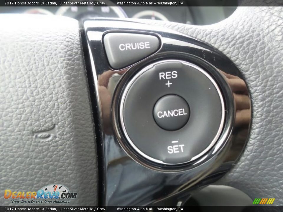 2017 Honda Accord LX Sedan Lunar Silver Metallic / Gray Photo #19