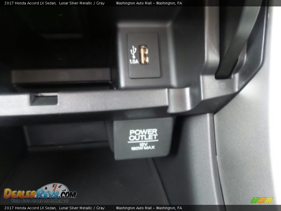 2017 Honda Accord LX Sedan Lunar Silver Metallic / Gray Photo #24