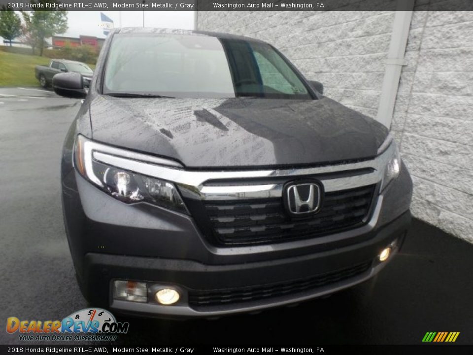 2018 Honda Ridgeline RTL-E AWD Modern Steel Metallic / Gray Photo #3