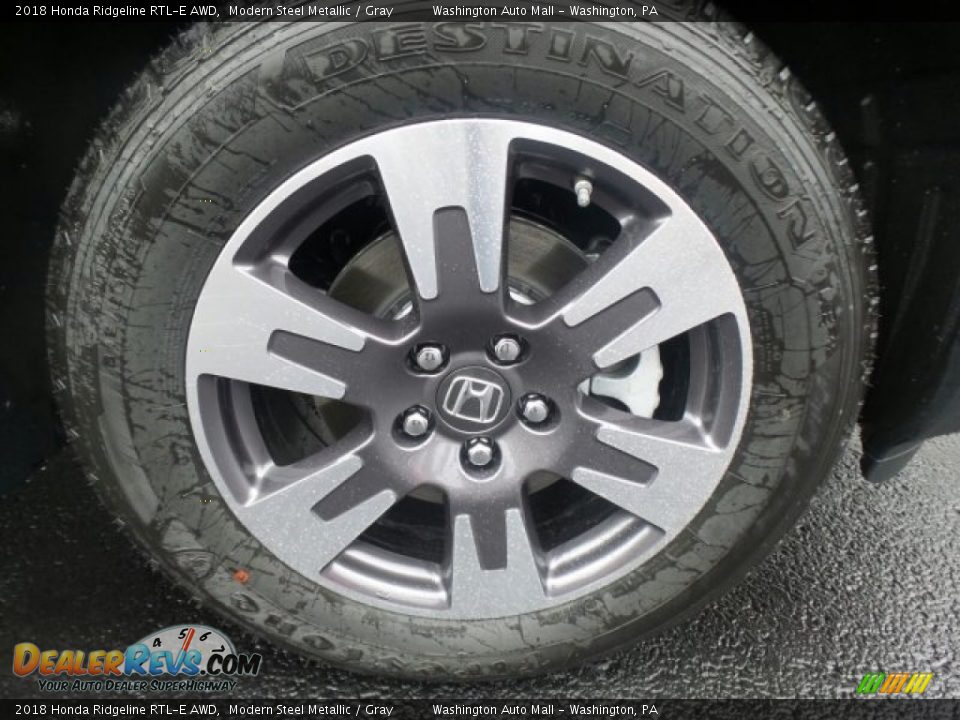2018 Honda Ridgeline RTL-E AWD Modern Steel Metallic / Gray Photo #4
