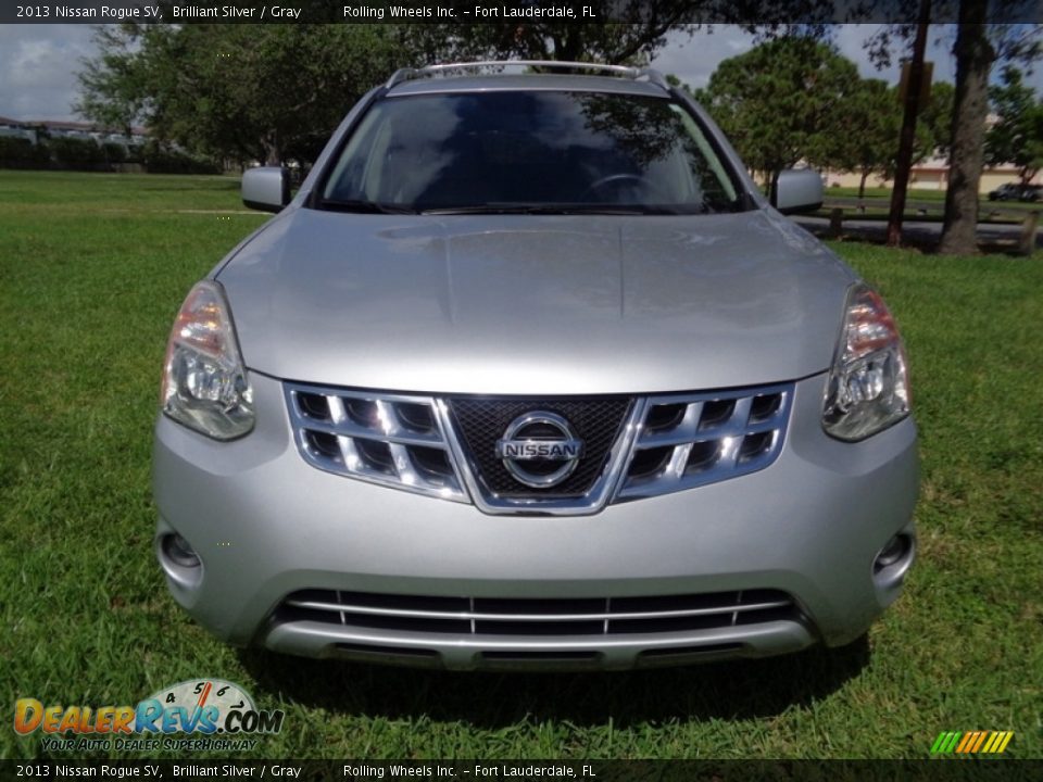 2013 Nissan Rogue SV Brilliant Silver / Gray Photo #16