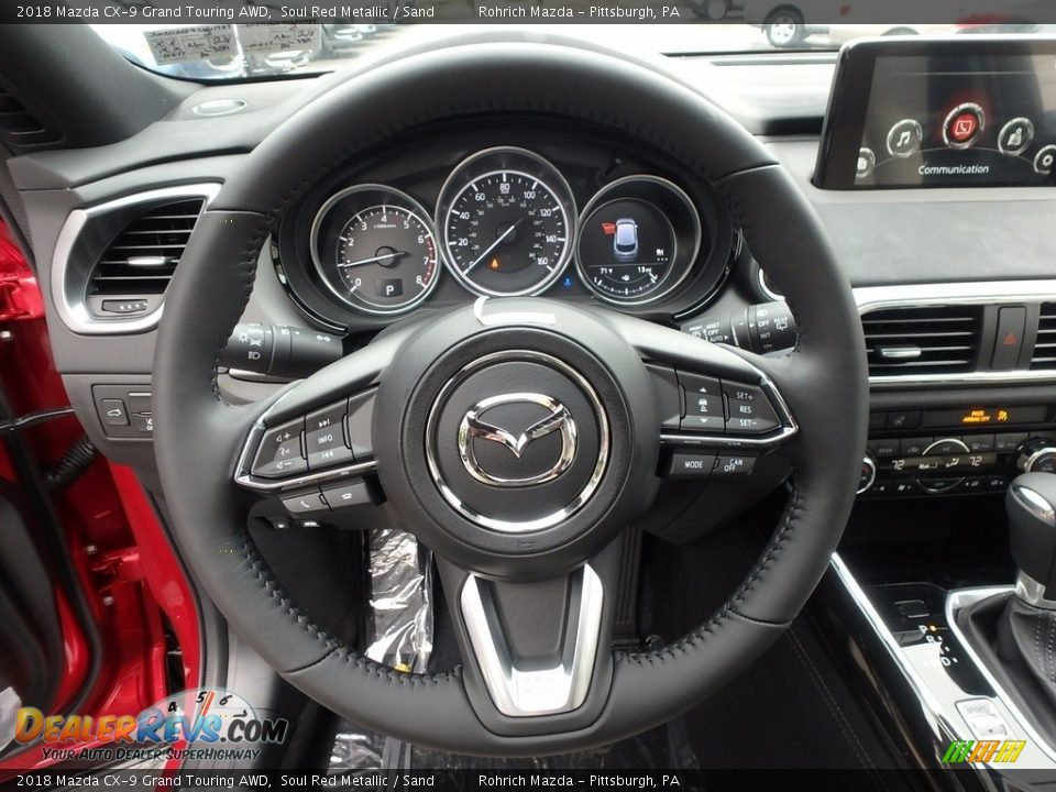 2018 Mazda CX-9 Grand Touring AWD Steering Wheel Photo #12