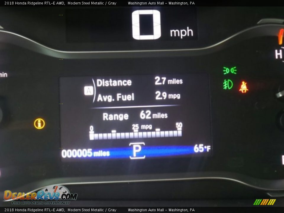 2018 Honda Ridgeline RTL-E AWD Modern Steel Metallic / Gray Photo #18