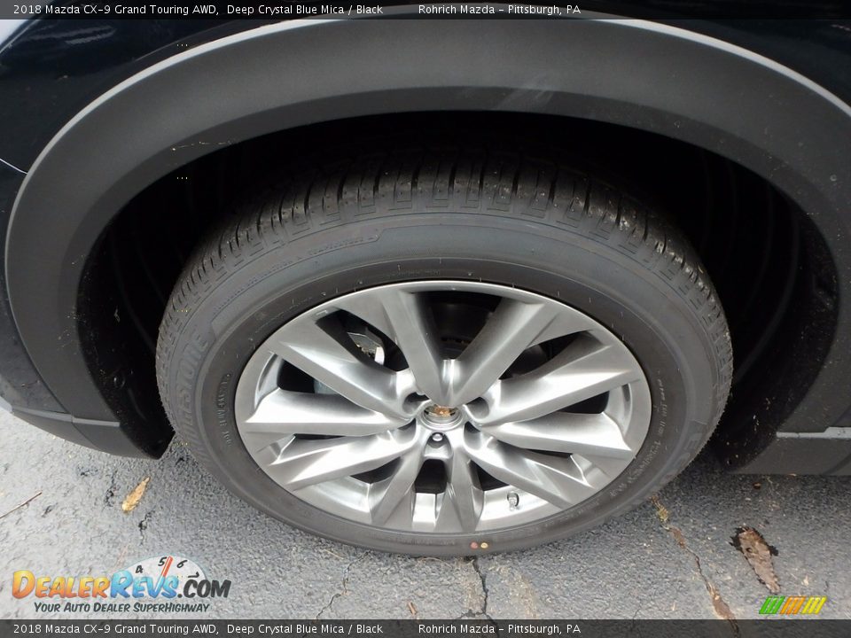 2018 Mazda CX-9 Grand Touring AWD Deep Crystal Blue Mica / Black Photo #5