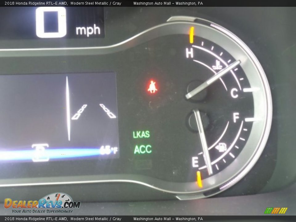 2018 Honda Ridgeline RTL-E AWD Gauges Photo #23