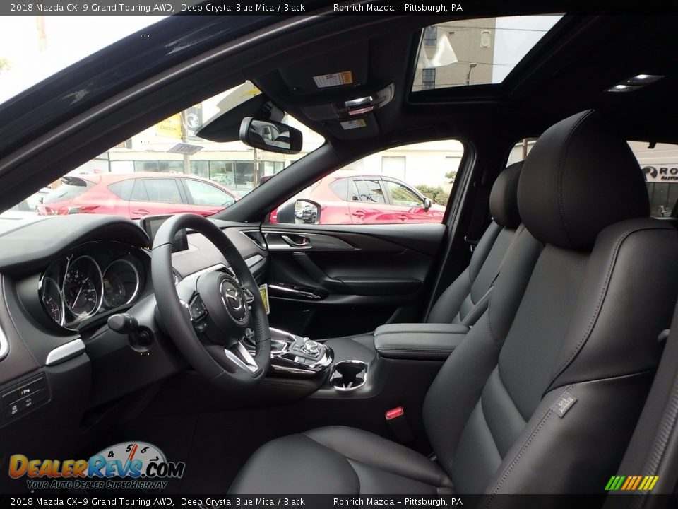 2018 Mazda CX-9 Grand Touring AWD Deep Crystal Blue Mica / Black Photo #6