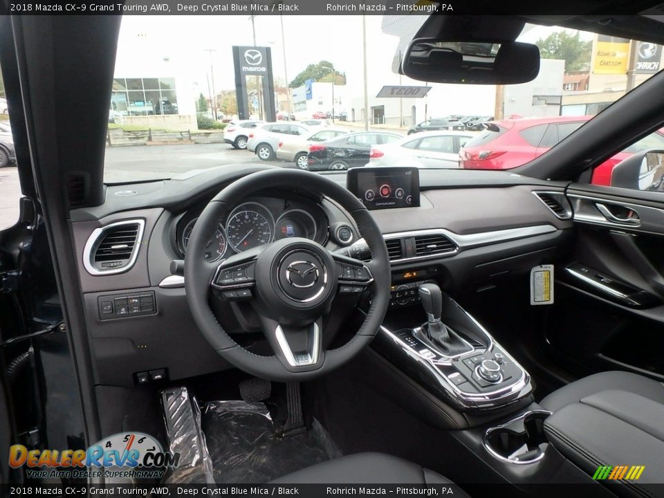 2018 Mazda CX-9 Grand Touring AWD Deep Crystal Blue Mica / Black Photo #8
