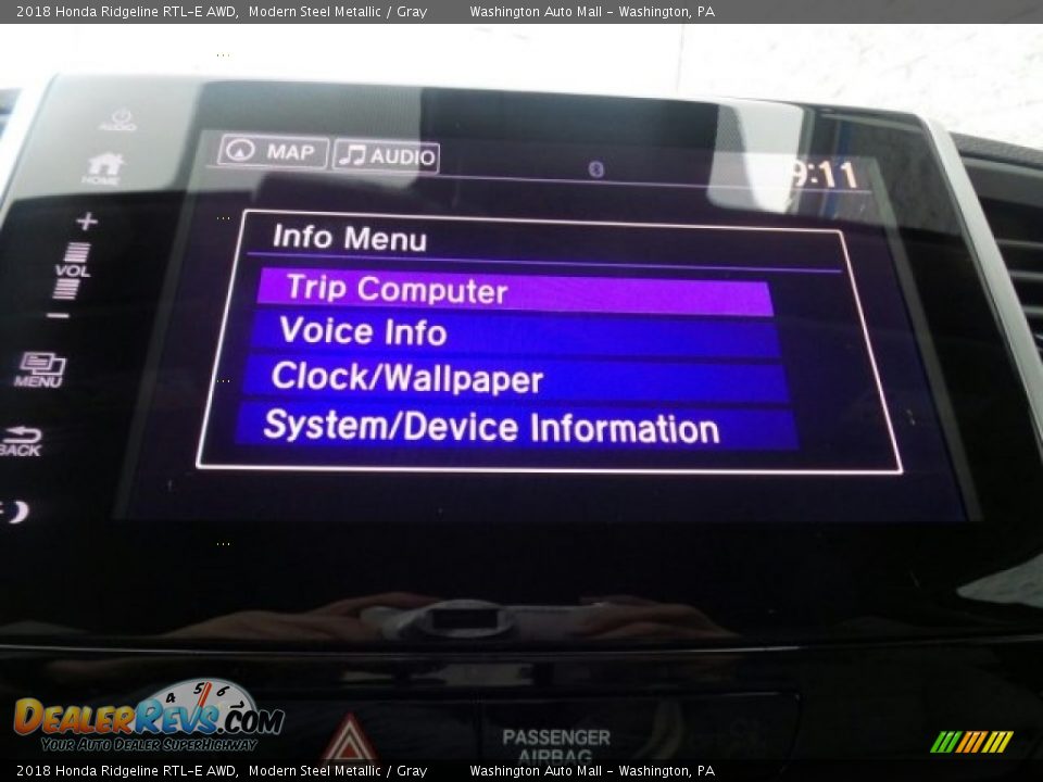 2018 Honda Ridgeline RTL-E AWD Modern Steel Metallic / Gray Photo #29