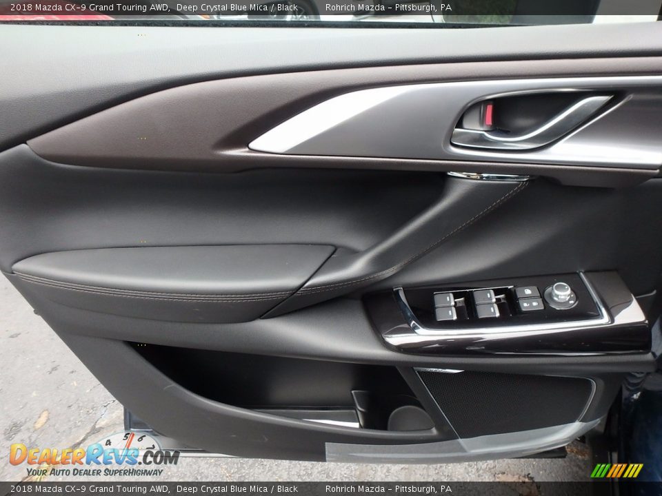 2018 Mazda CX-9 Grand Touring AWD Deep Crystal Blue Mica / Black Photo #9