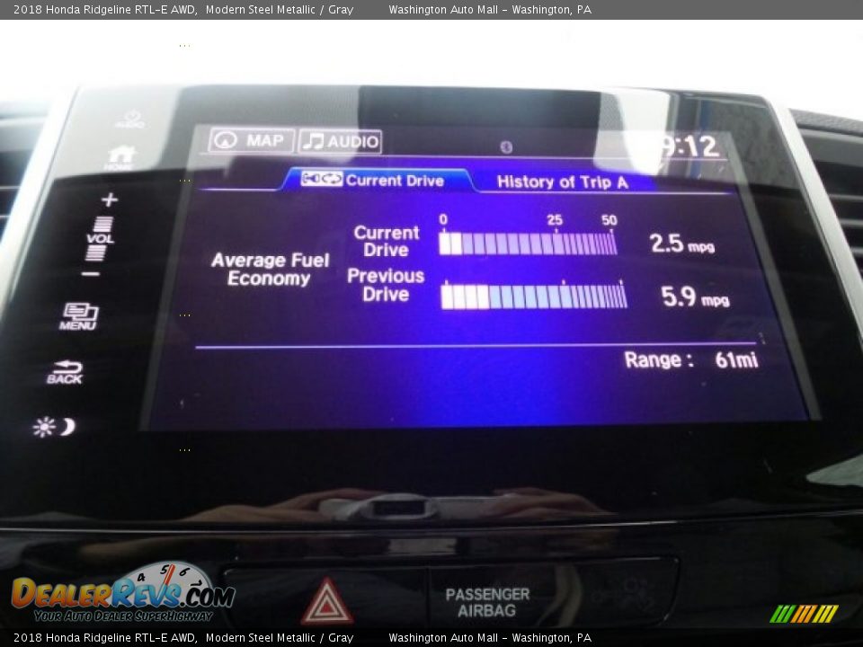 2018 Honda Ridgeline RTL-E AWD Modern Steel Metallic / Gray Photo #30