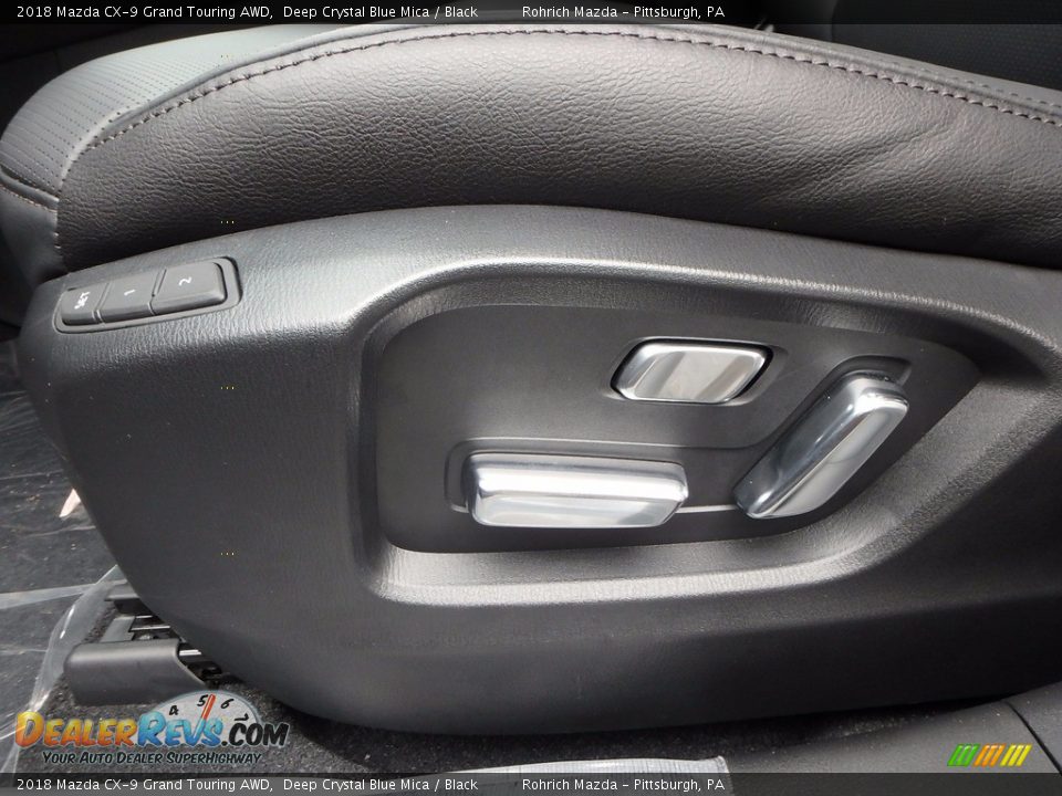 2018 Mazda CX-9 Grand Touring AWD Deep Crystal Blue Mica / Black Photo #11