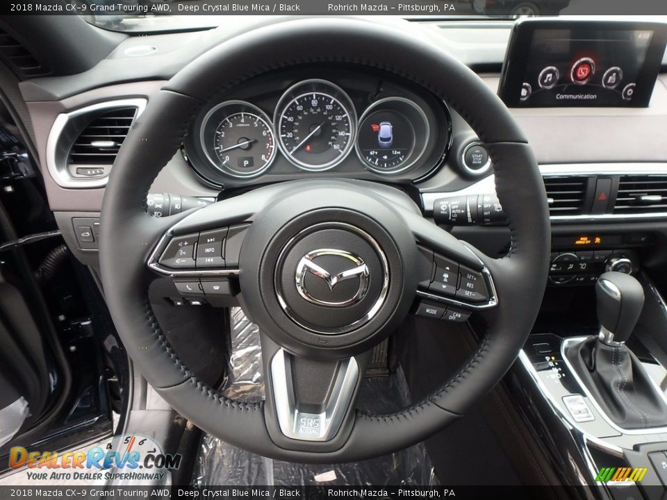 2018 Mazda CX-9 Grand Touring AWD Deep Crystal Blue Mica / Black Photo #12